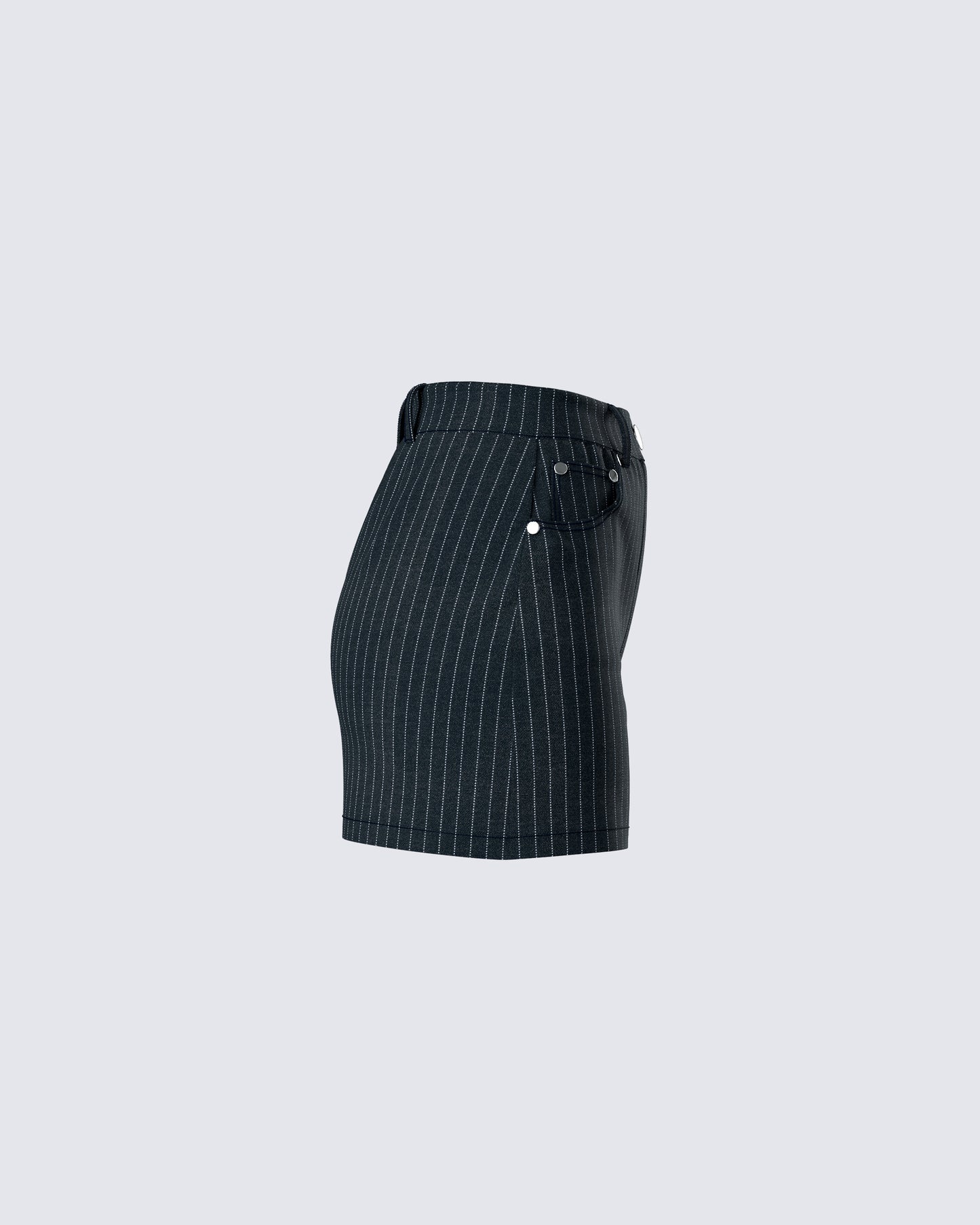 Jennifer Black Stripe Mini Skirt
