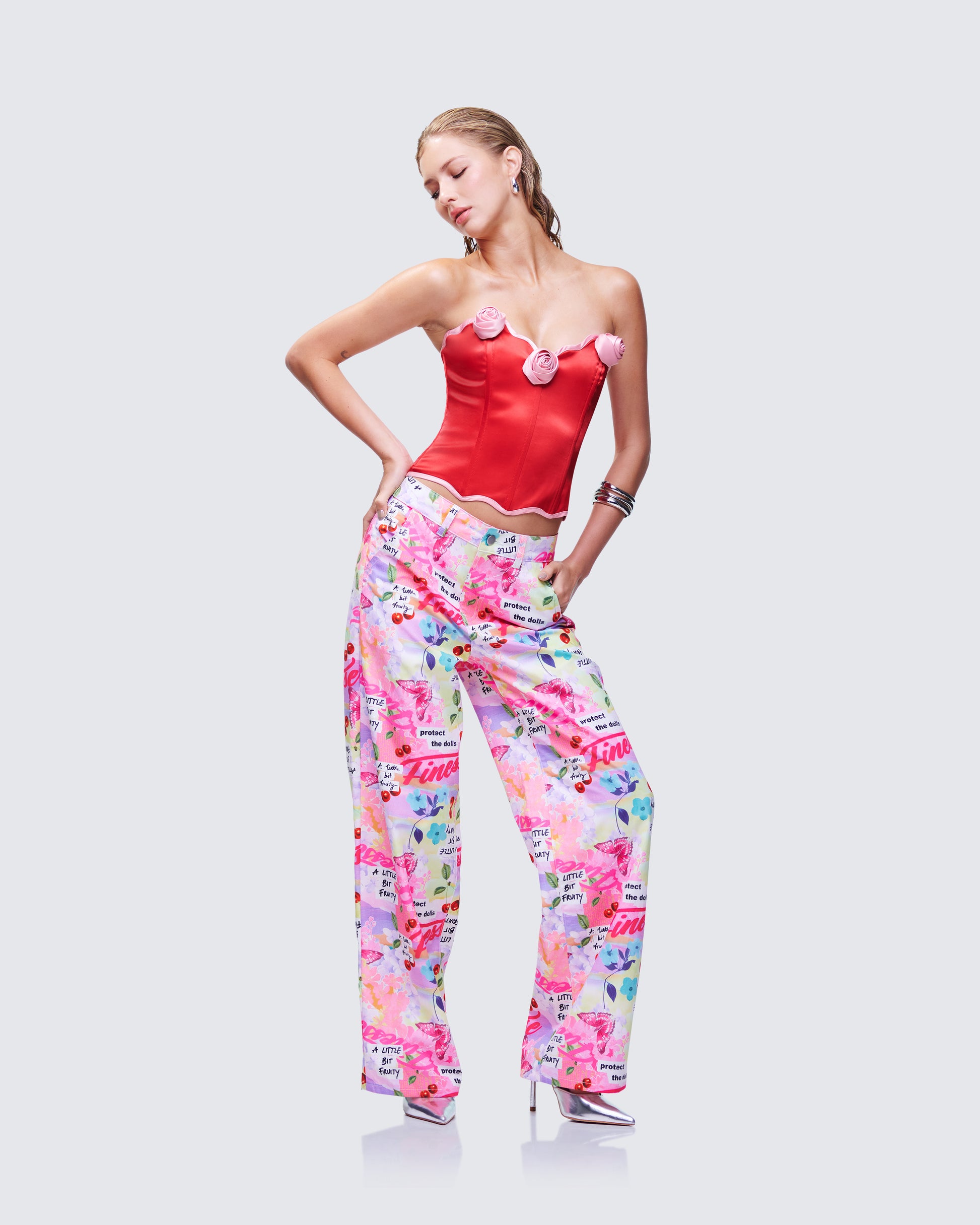 Tove Multi Printed Twill Pant