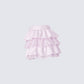 Maris Pink Tiered Ruffle Mini Skirt