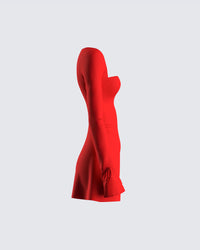 Kesia Red Mini Dress