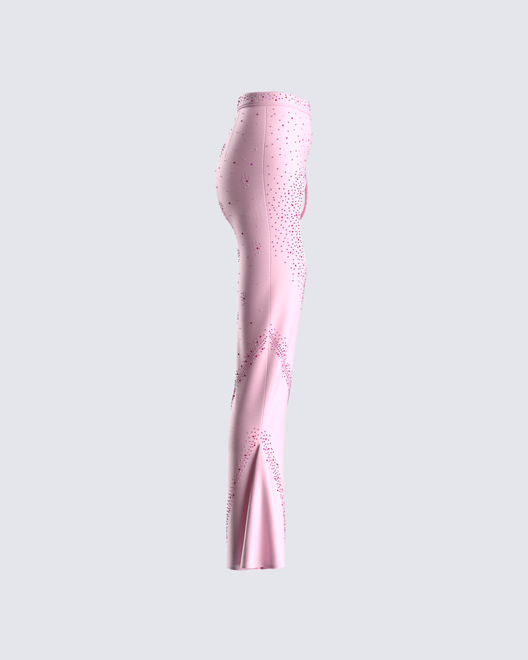 Delisa Pink Rhinestone Pant