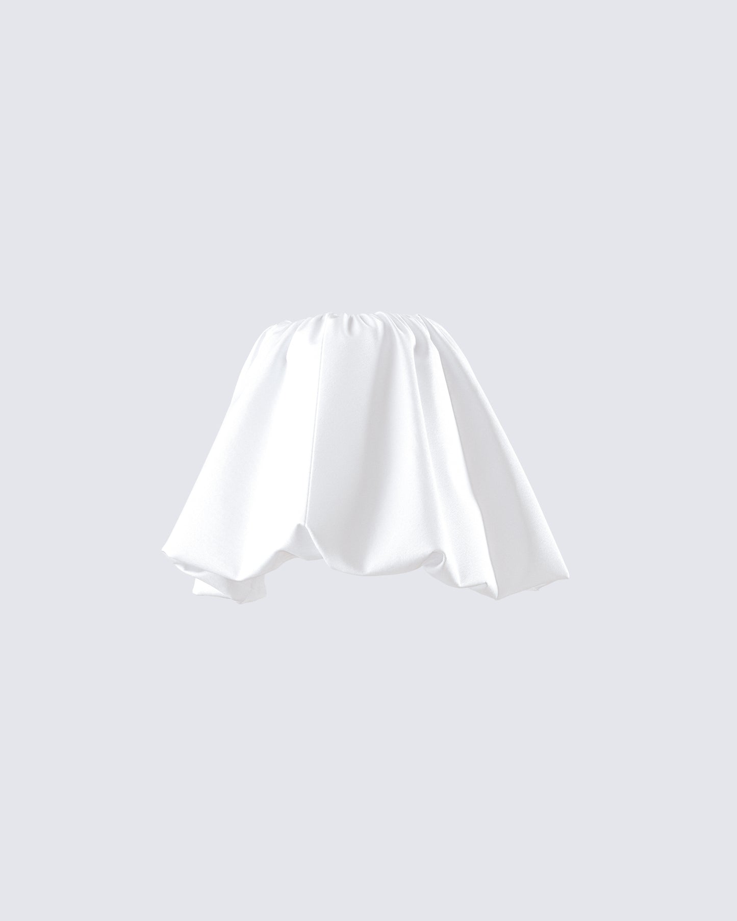 Seona White Bubble Mini Skirt