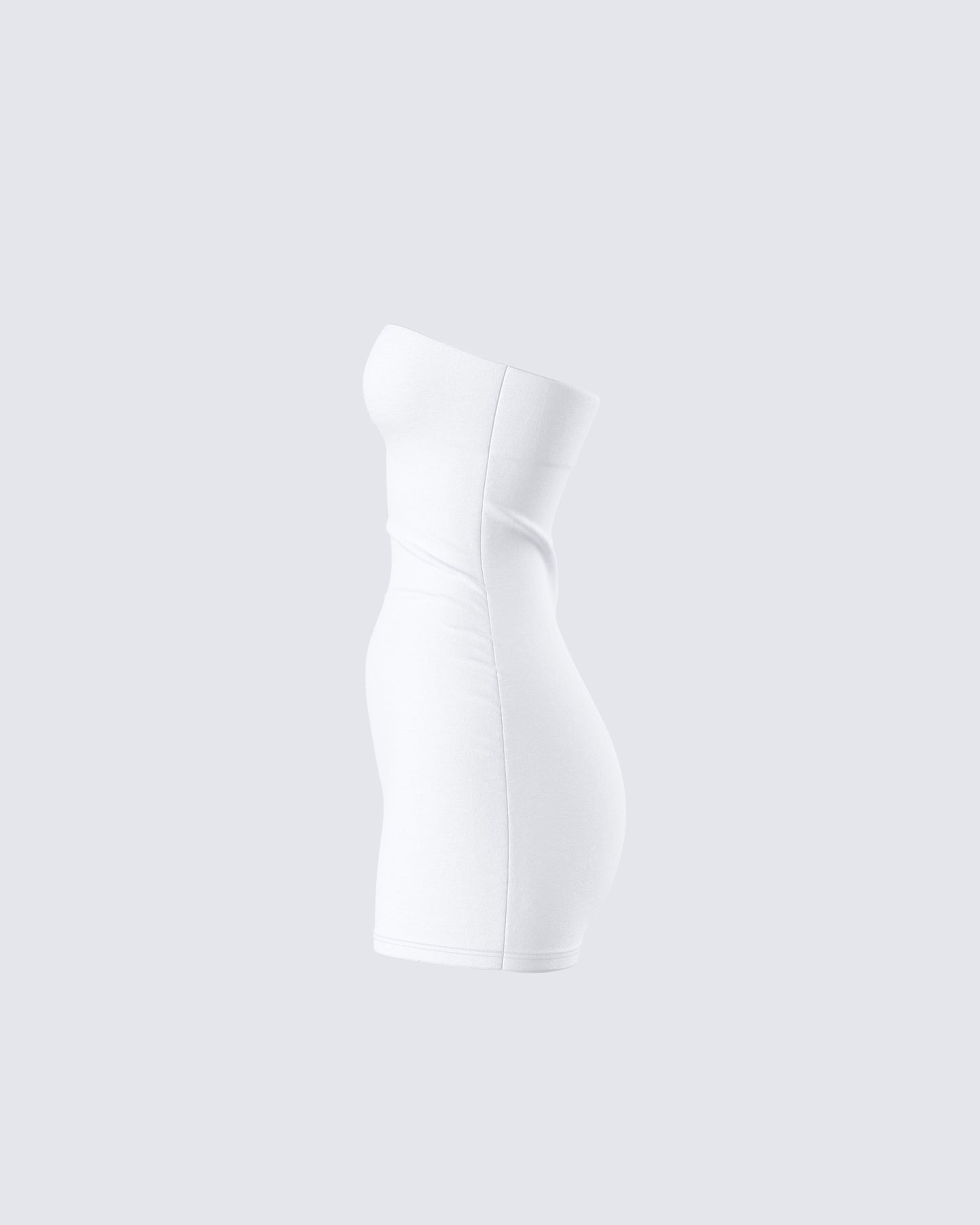 Maxine White Jersey Tube Dress