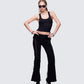 Nixie Black Lace Up Tank