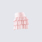 Dakoa Pink Ruffle Mini Skirt