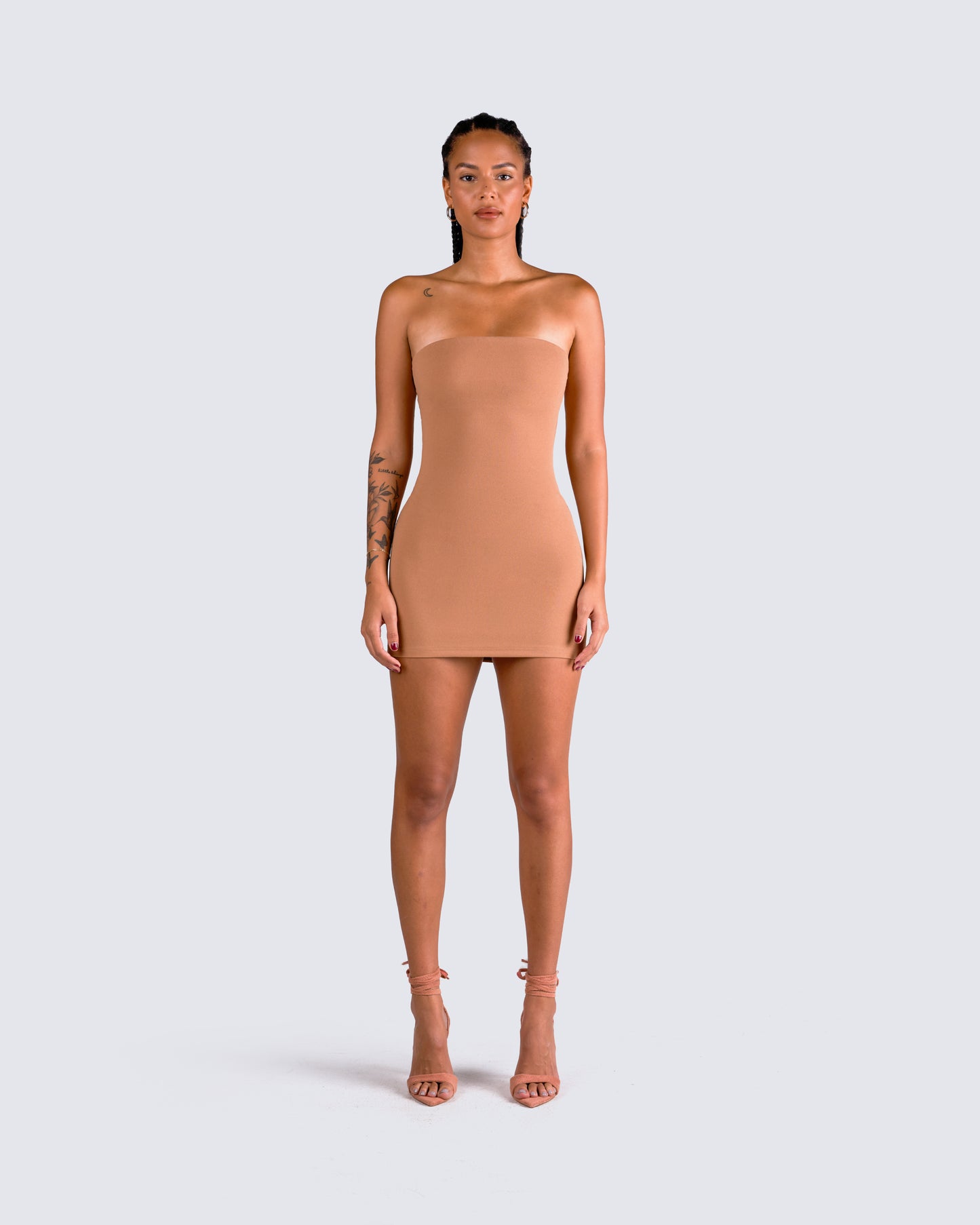 Maxine Tan Jersey Tube Dress