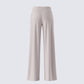 Jaelyn Beige Pinstripe Trouser