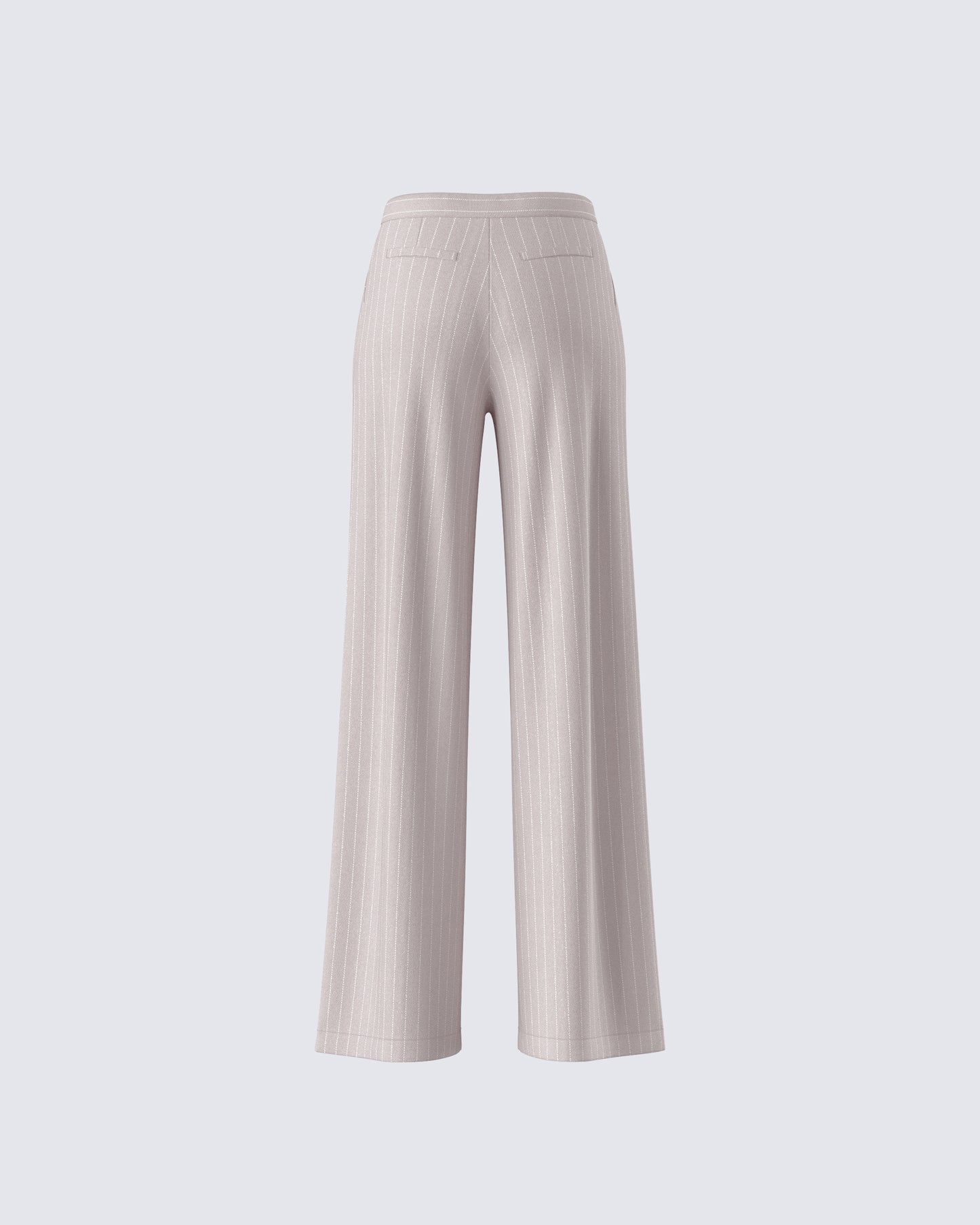 Jaelyn Beige Pinstripe Trouser