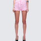 Aria Pink Ruffle Mini Short
