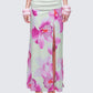 Alexis Printed Green Maxi Skirt