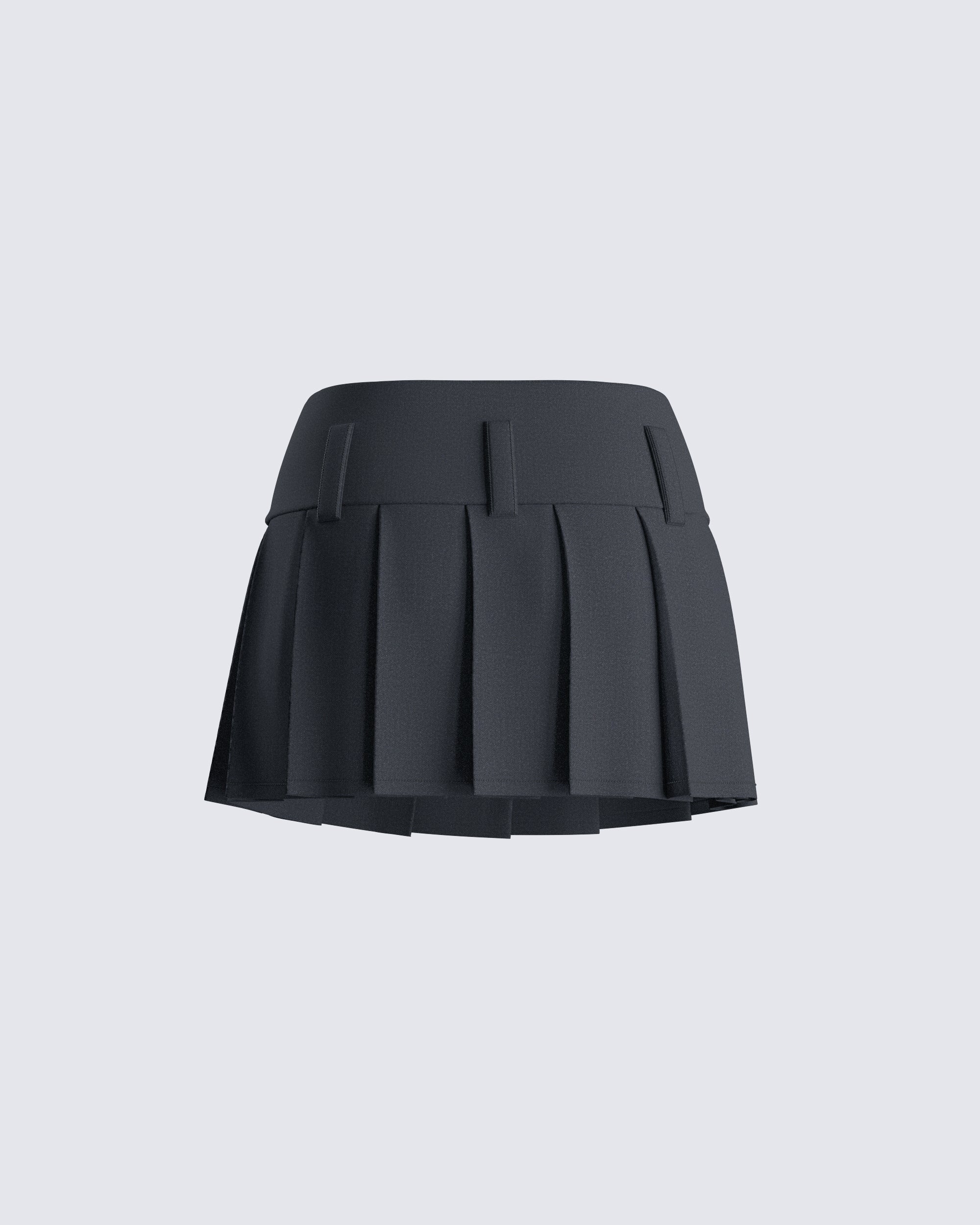 Pleated mini shop skirt 3d