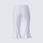 Salome White Stripe Capri Pant