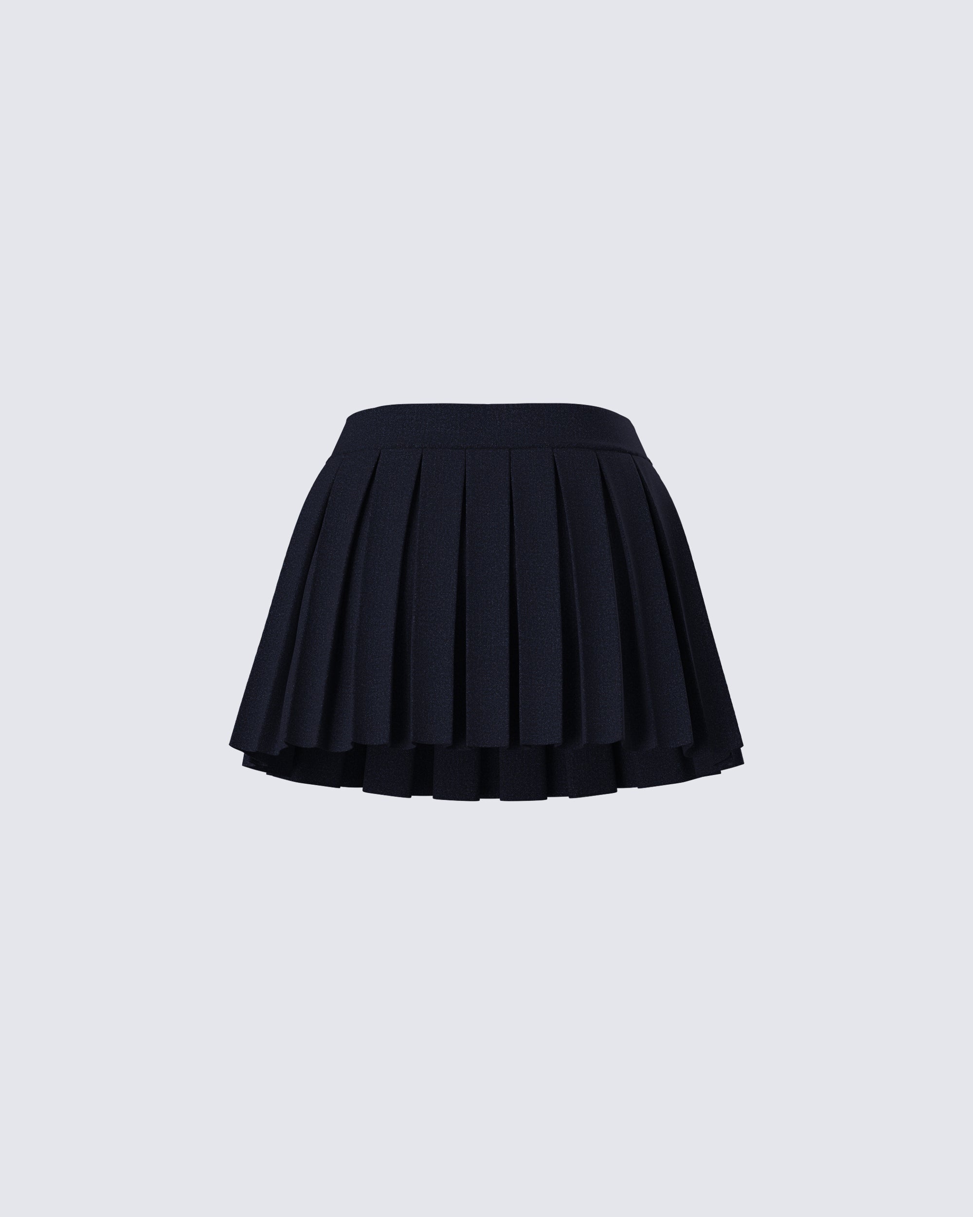 Supriya Black Pleated Mini Skirt