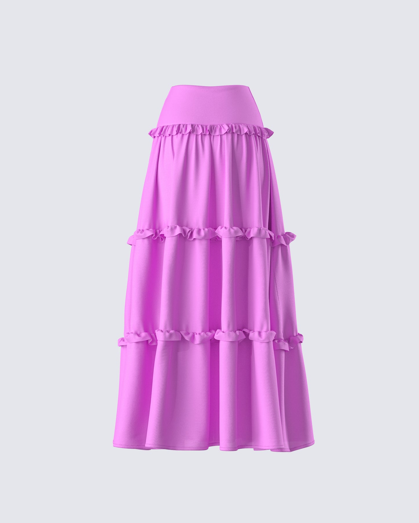 Fabiana Lilac Tiered Maxi Skirt