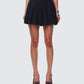 Supriya Black Pleated Mini Skirt