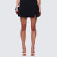 Gloria Black Crepe Mini Skort