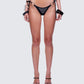 Quen Black Studded Bikini Bottom model front
