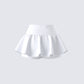 Pippa White Ruffle Tiered Skort