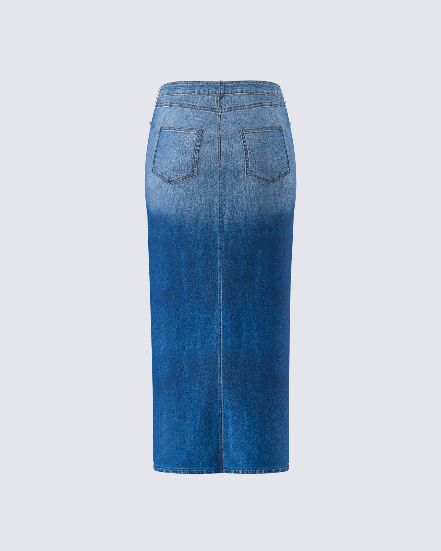 Vincent Blue Maxi Denim Skirt