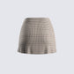 Tana Houndstooth Mini Skirt