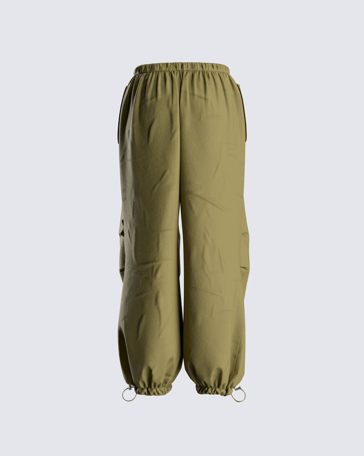 Adriana Green Parachute Pant
