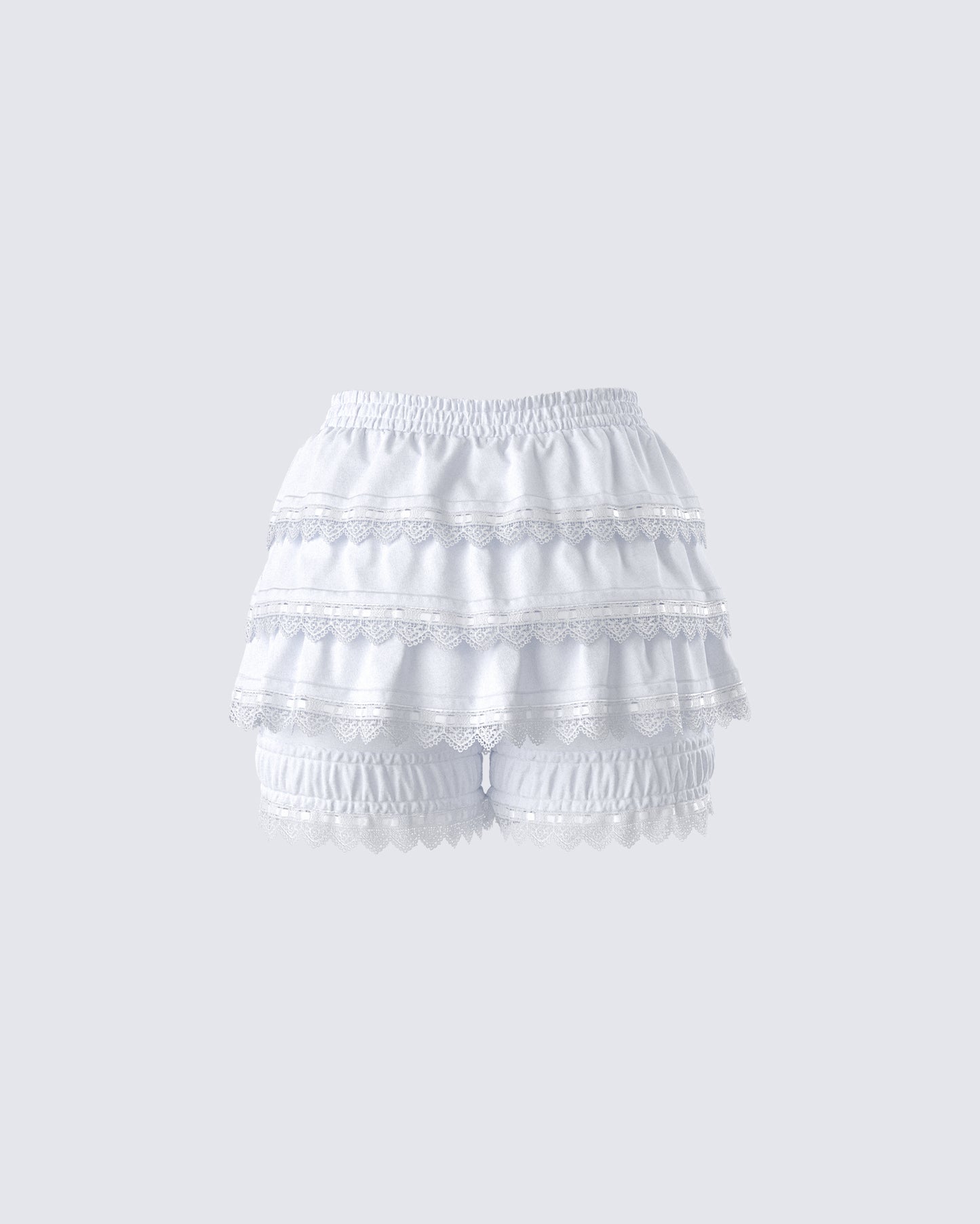 Shannyn White Ruffle Bloomer