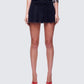 Svetlana Navy Twill Mini Skirt