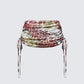 Cece Brown Printed Ruched Mini Skirt product front