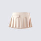 Tina Tan Pleated Mini Skirt