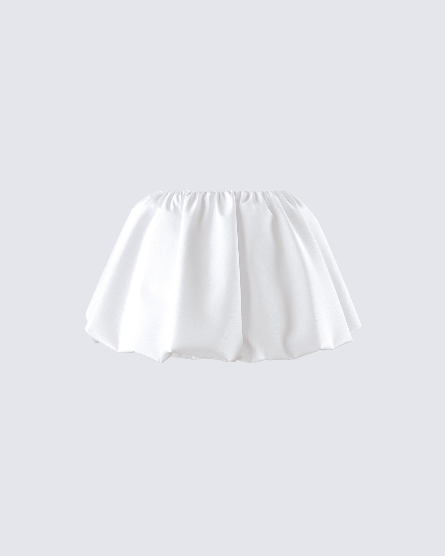 Seona White Bubble Mini Skirt