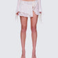 Maeve Ivory Lace Mini Skirt model front