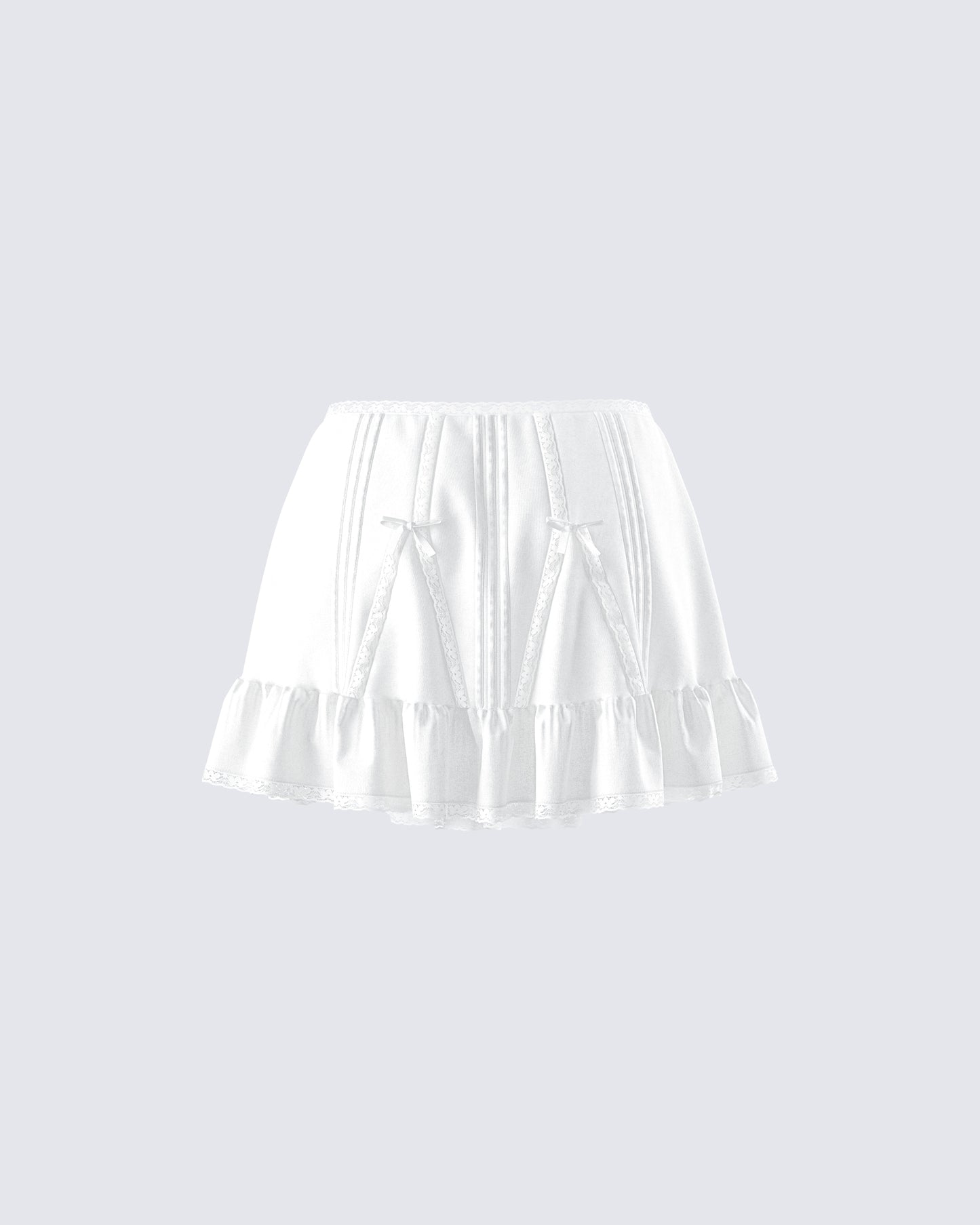 Zoella Ivory Ruffle Mini Skirt