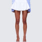 Pippa White Ruffle Tiered Skort