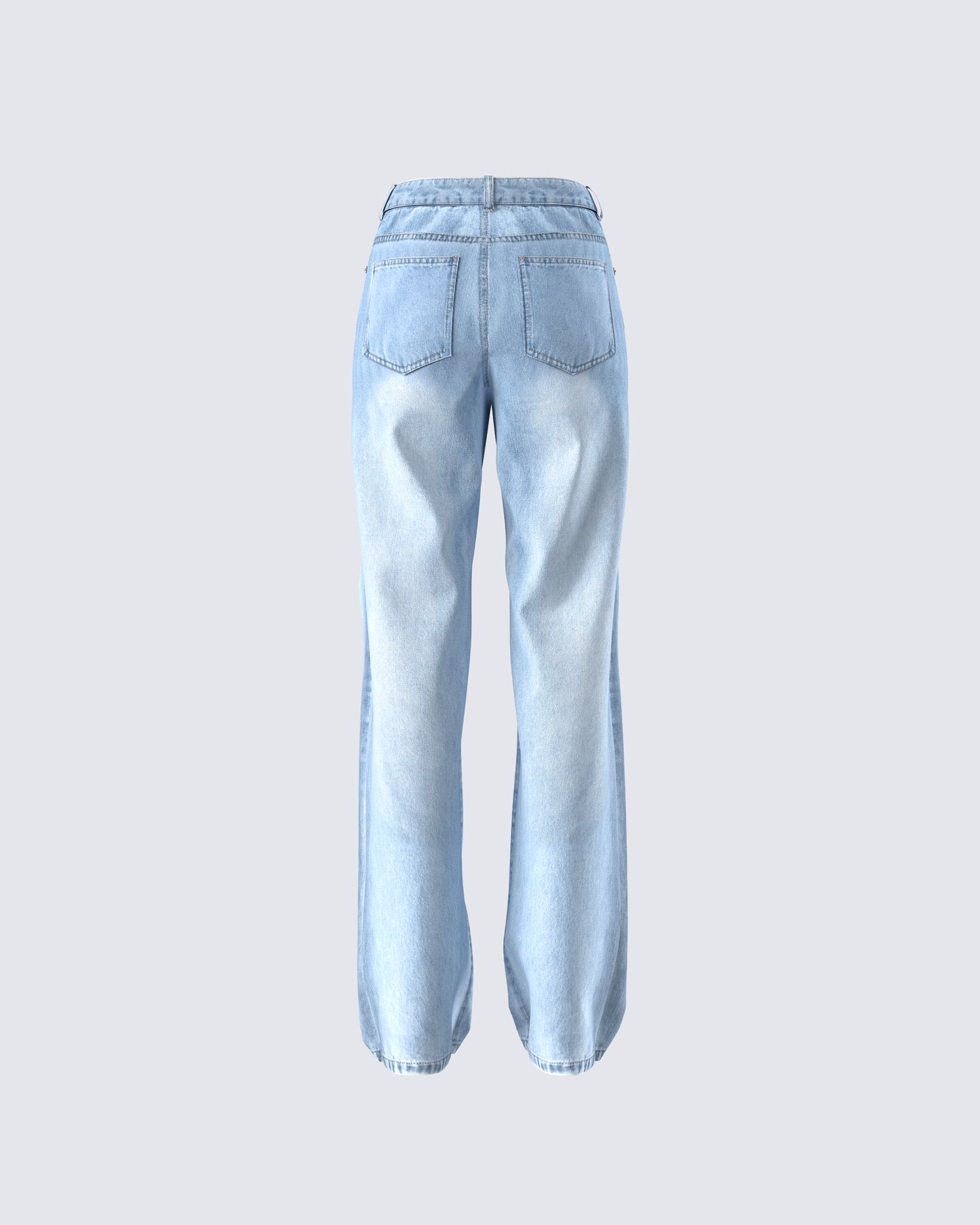 Zo Blue Denim Straight Leg Jean