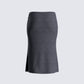 Nico Grey Jersey Midi Skirt