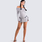 Abeni Grey Sweater Mini Dress