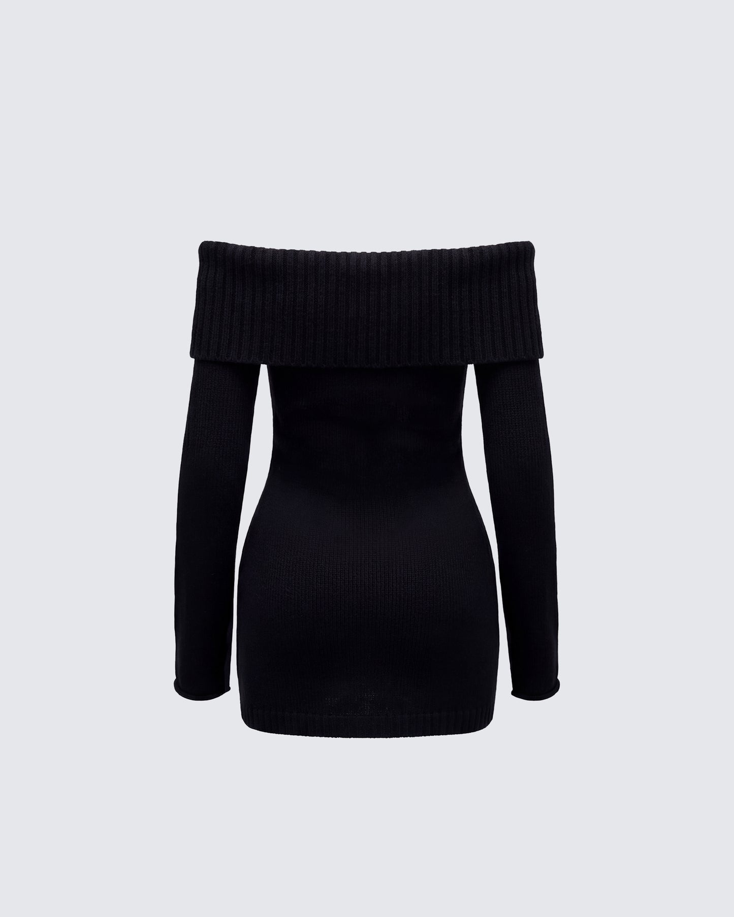 blue dress for baby girl Rihoas Contrast Stitch Sweater Mini Dress For Women, Black / S main image 0