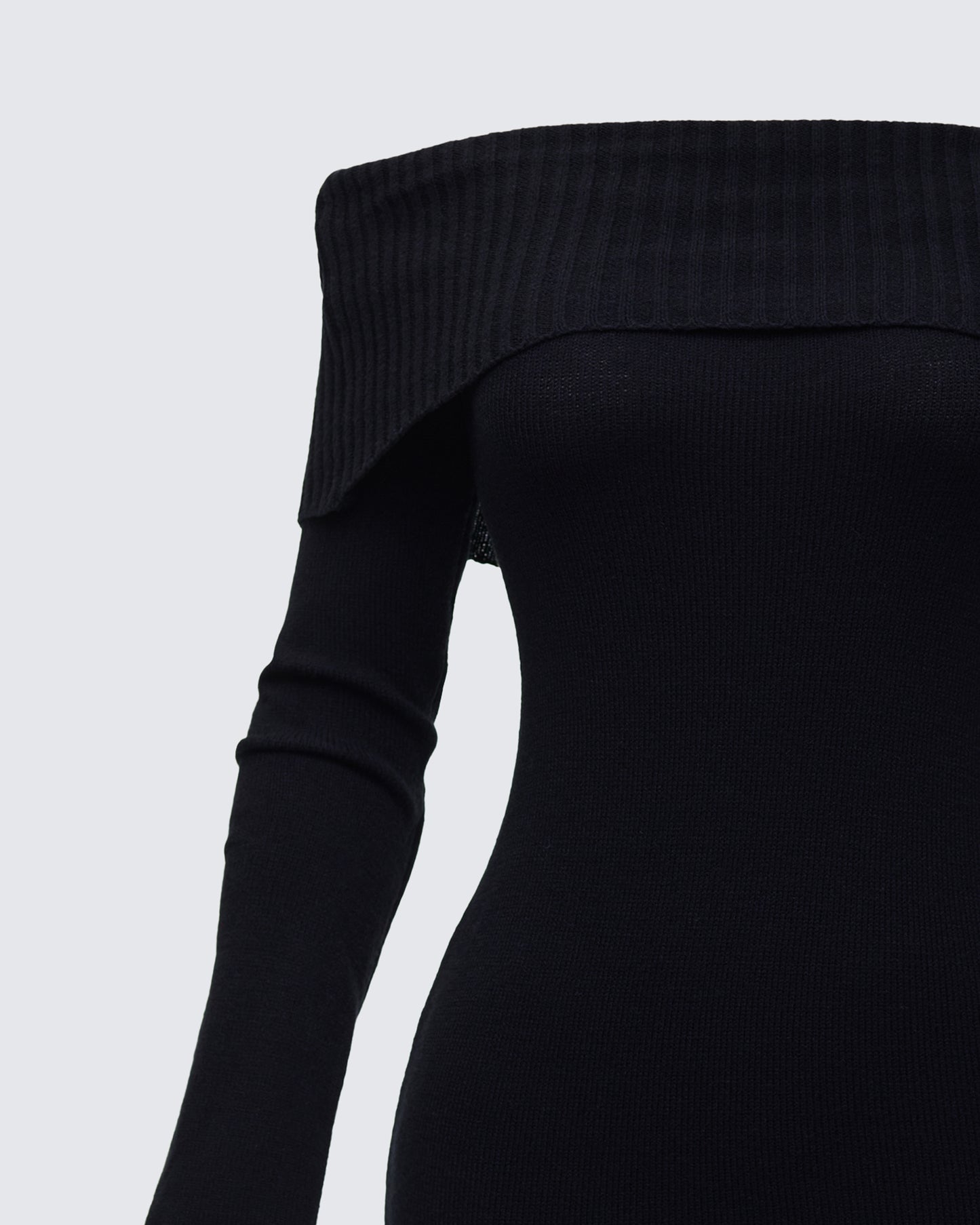 Women's black mini dress alternate angle – FINESSE