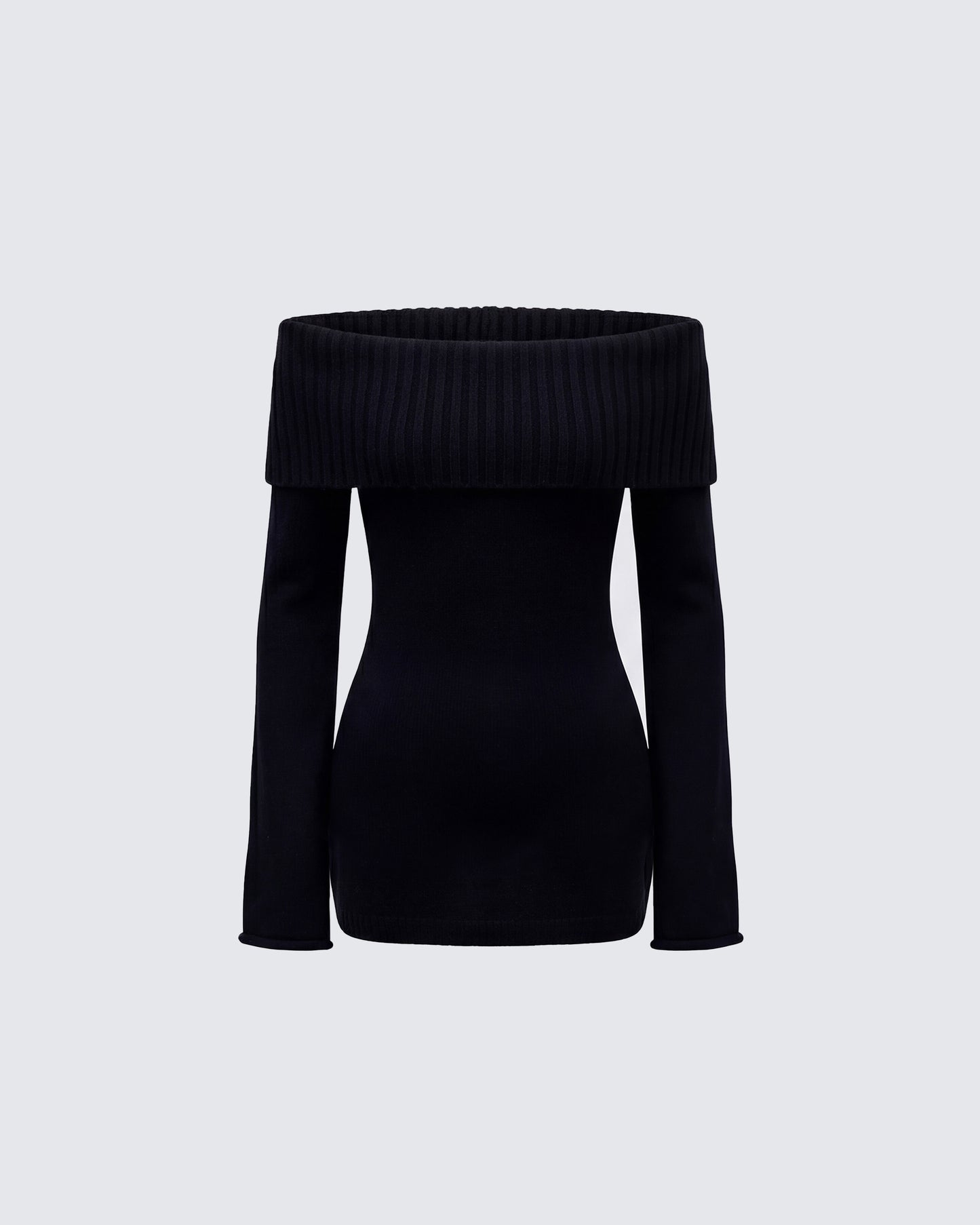 Abeni Schwarzes Pullover-Minikleid