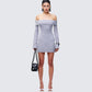 Abeni Grey Sweater Mini Dress