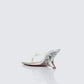 Abigail Silver Perspex Wedge Sandal
