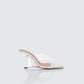Abigail Silver Perspex Wedge Sandal