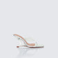 Abigail Silver Perspex Wedge Sandal