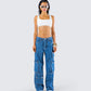 Agnetha Denim Cargo Set