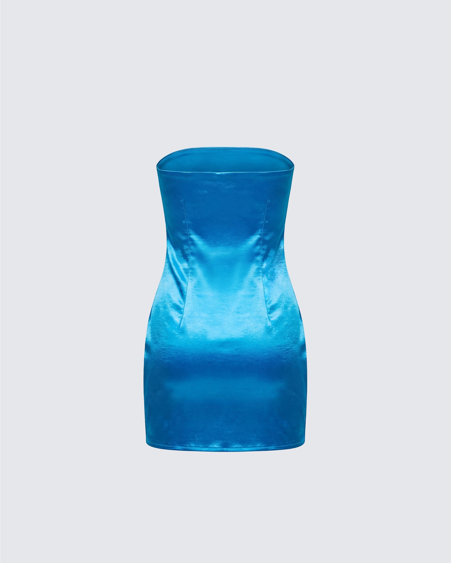 Blue Metallic Mini Dress Blue Metallic Mini Dress