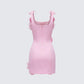 Aisling Pink Rosette Mini Dress