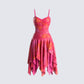 Alejandra Pink Handkerchief Dress