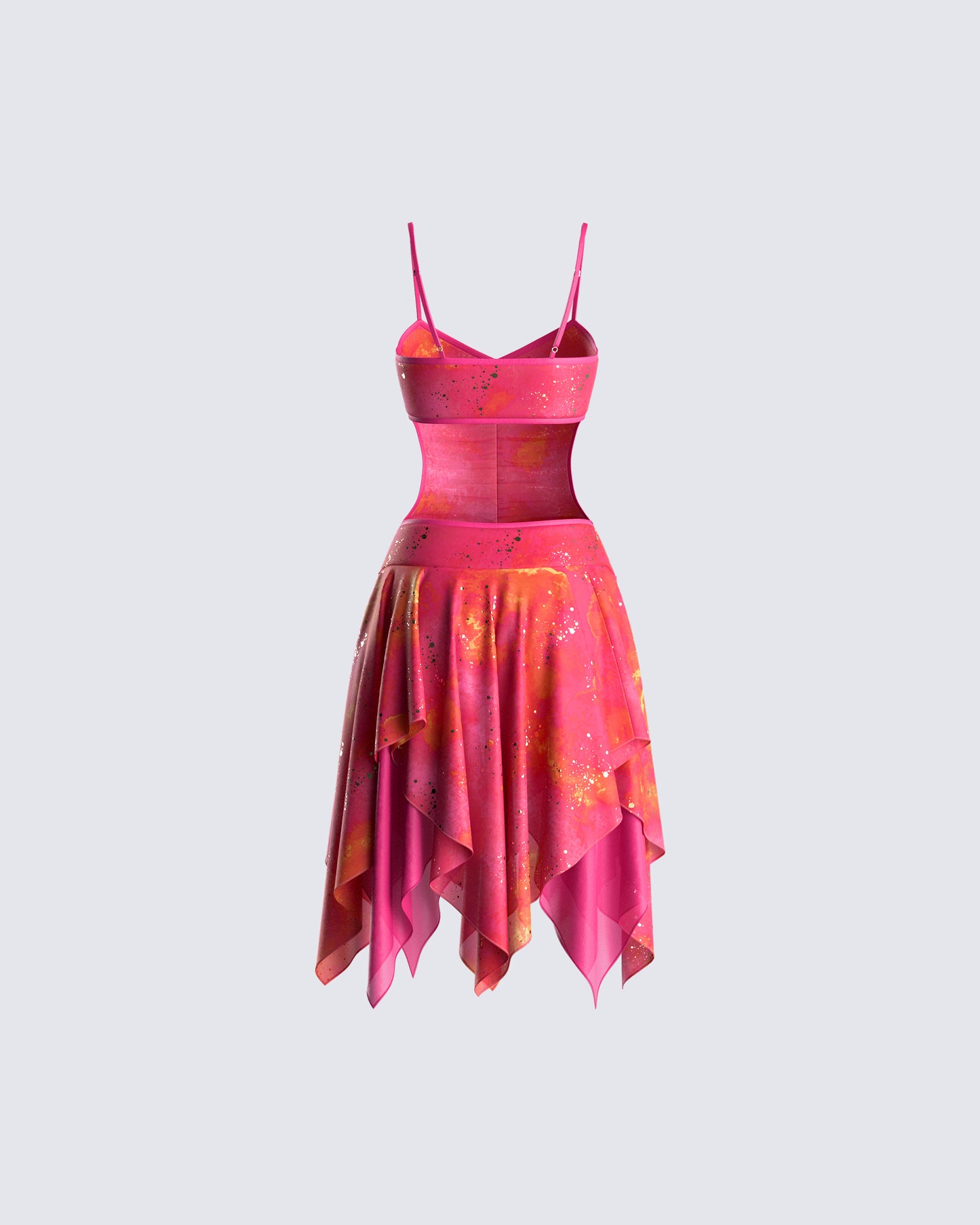 Alejandra Pink Handkerchief Dress