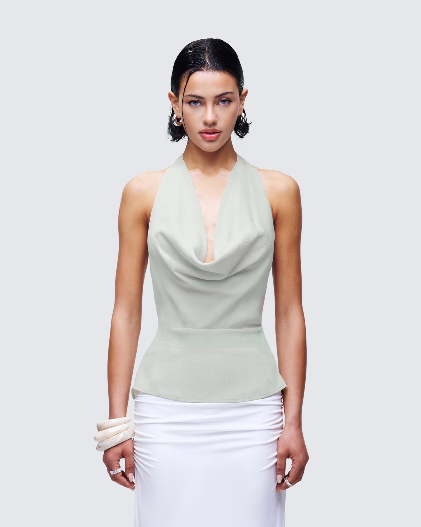 Alexis Green Cowl Neck Top