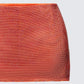 Alyah Orange Rhinestone Micro Mini Skirt